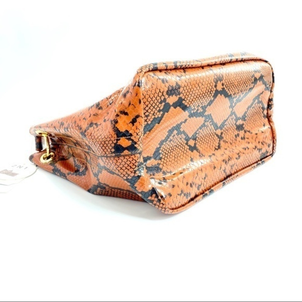 Python Snake Skin 2-in-1 Shoulder Bag - Picture 7 of 11